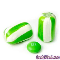 YumJunkie Sassy Cylinders Lime Green Striped Hard Candy: 5LB Bag -Candy Promotion Store yumjunkie sassy cylinders lime green striped hard candy 5lb bag candy warehouse 4
