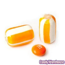 YumJunkie Sassy Cylinders Orange Striped Hard Candy: 5LB Bag -Candy Promotion Store yumjunkie sassy cylinders orange striped hard candy 5lb bag candy warehouse 4