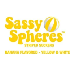 YumJunkie Sassy Spheres Banana Yellow Striped Ball Lollipops: 100-Piece Bag 6 YumJunkie Sassy Spheres Banana Yellow Striped Ball Lollipops: 100-Piece Bag -Candy Promotion Store yumjunkie sassy spheres banana yellow striped ball lollipops 100 piece bag candy warehouse 3