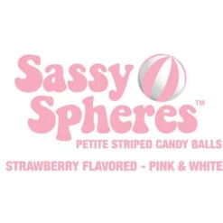 YumJunkie Sassy Spheres Strawberry Pink Striped Candy Balls - Petite: 5LB Bag -Candy Promotion Store yumjunkie sassy spheres strawberry pink striped candy balls petite 5lb bag candy warehouse 6